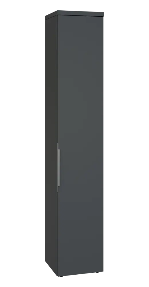 SIN 6 - 4D kancelářská skříň, 1-dveřová, pravá, 2170x400x400, antracit